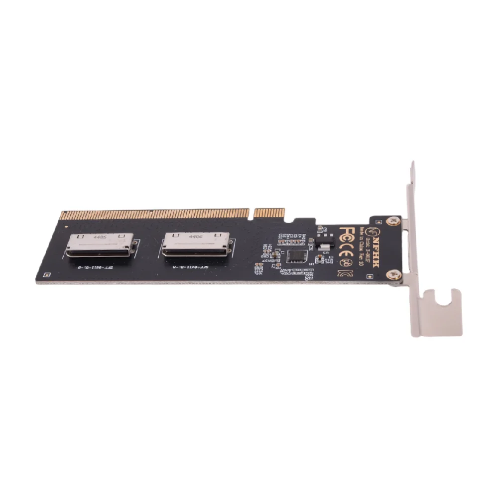 Deflector de media altura y altura PCIe 4,0 3,0 X16 a tarjeta adaptadora de 2 puertos SFF-8612 X8 SFF-8611 8i - imagen 5