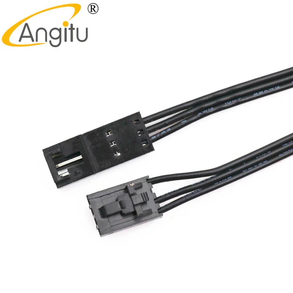 Angitu Corsair RGB ventilador/buje/nodo de iluminación/Cable de extensión de comandante HD LL120 140 QL Cables adaptadores convertidores de 3 pines a 4 pines-50 cm - imagen 4