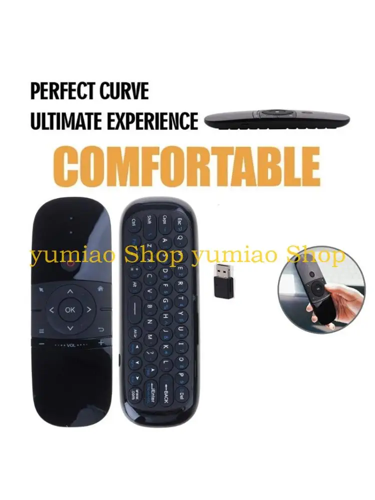 587B W1 Control remoto portátil 2,4G Air Mouse teclado 2 en 1 para PCTV Box Universal