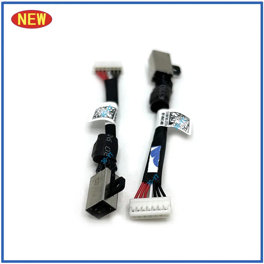 1-10 Uds nuevo Cable de alimentación CC para ordenador portátil para DELL Precision 5510 5520 5530 5540 P56F Cable de DC-IN conector de carga - imagen 3