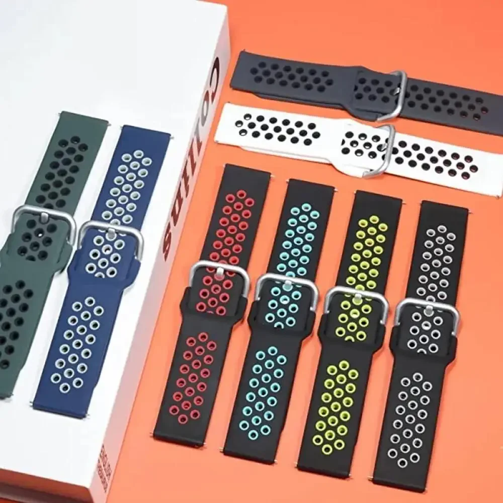 Correa deportiva de 22mm para Oppo Watch X X2 4 Pro, pulsera de silicona para OnePlus Watch 3 2 2R/OnePlus 46mm/Realme S2 2 3Pro - imagen 2