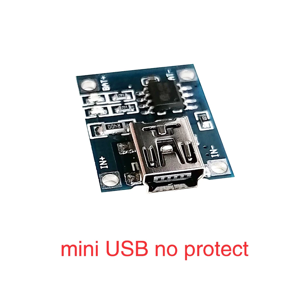 Módulo de cargador de batería de litio TP4056, Panel de cargador de batería portátil de 5V 1A tipo C Micro Mini USB 4,5 V-5V para batería de litio - imagen 4