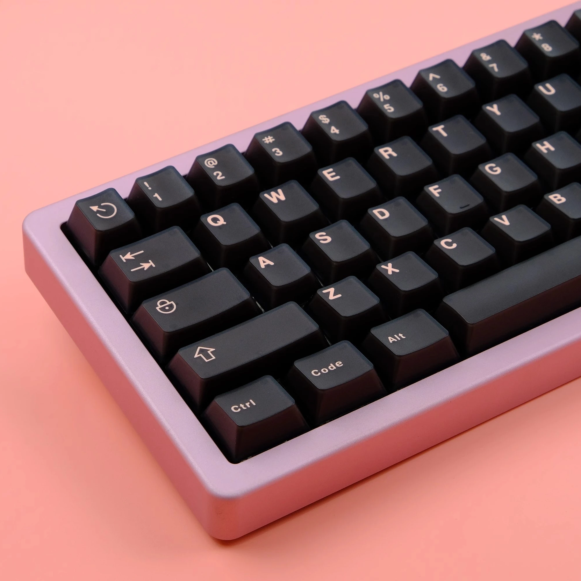 Aifei-Juego de llaves semitranslúcidas de doble disparo, tapas de llave ABS, perfil de cereza, color verde, negro y dorado, 121 teclas - imagen 2