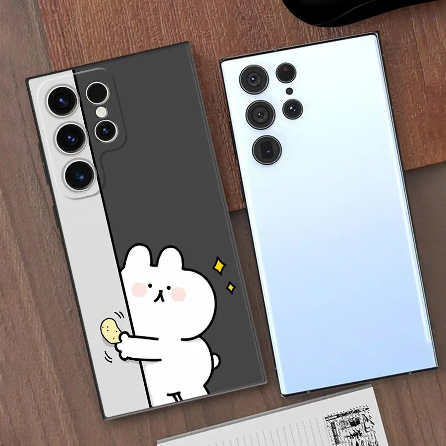 Funda suave negra divertida a juego para Samsung Galaxy S21 FE S20 S24 S25 Ultra S22 Plus S23Ultra S25 + S23 FE S24Ultra - imagen 2