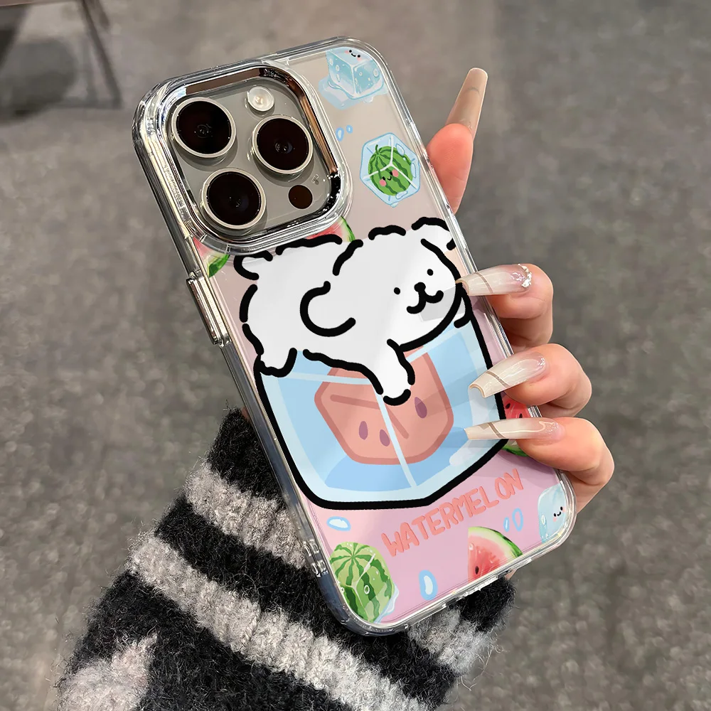 Línea cachorro maltés verano funda de teléfono para Google Pixel 10 9 8 7 8A 9A XL Pro 4G 5G transparente suave silicona TPU contraportada - imagen 3