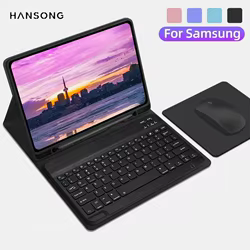 Funda con Teclado Samsung Galaxy Tab S7 S8 S9 Plus Antigolpes
