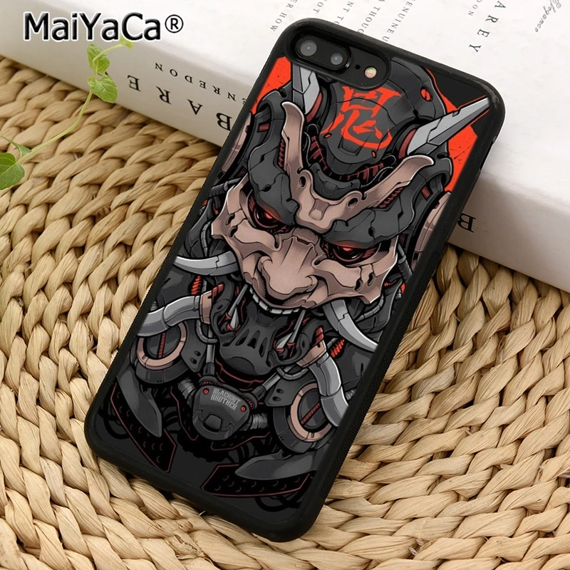 MaiYaCa-funda de teléfono japonesa Oni Hannya Demon Mask, genial, para iPhone 17 Air 14 15 16 Plus 11 12 13 Pro max