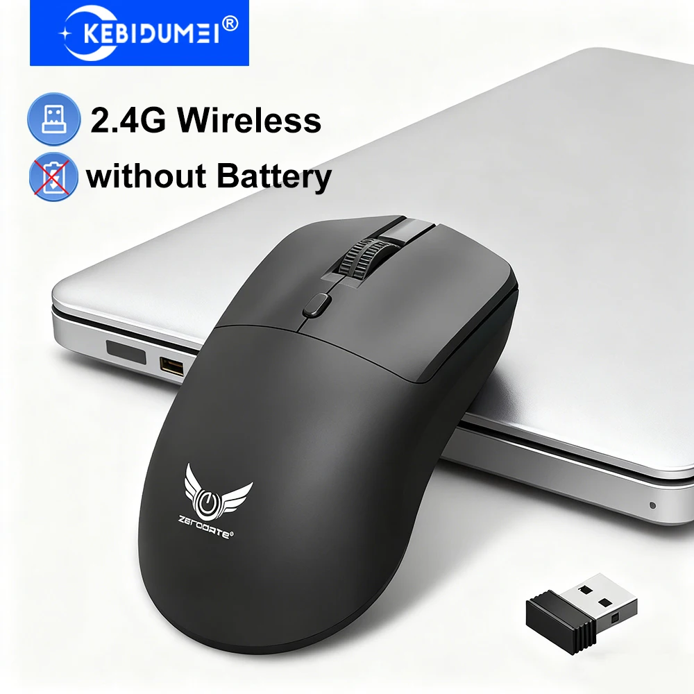 Ratón inalámbrico de 2,4G, ratón óptico de oficina para juegos, ratón ergonómico de 800-1200-1600 DPI para PC, ordenador, portátil, Macbook
