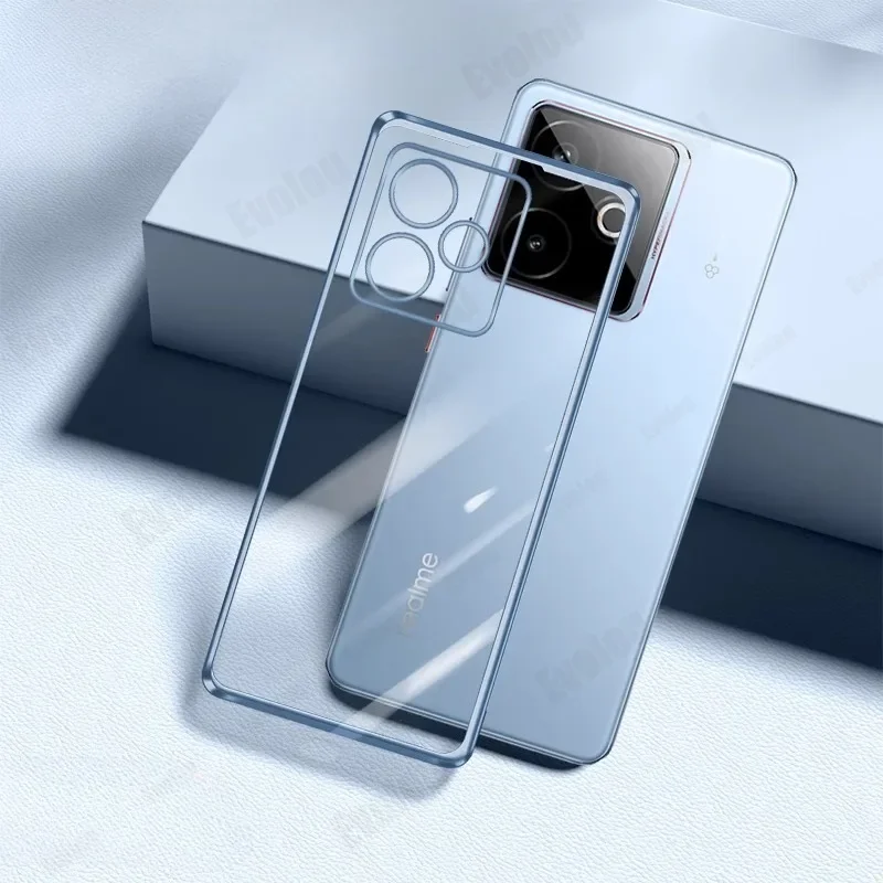 Funda blanda con marco chapado para Realme GT 7T 7 T, funda de teléfono con parachoques de silicona galvanizada a prueba de golpes TPU para Realme GT7 T 7Pro - imagen 5