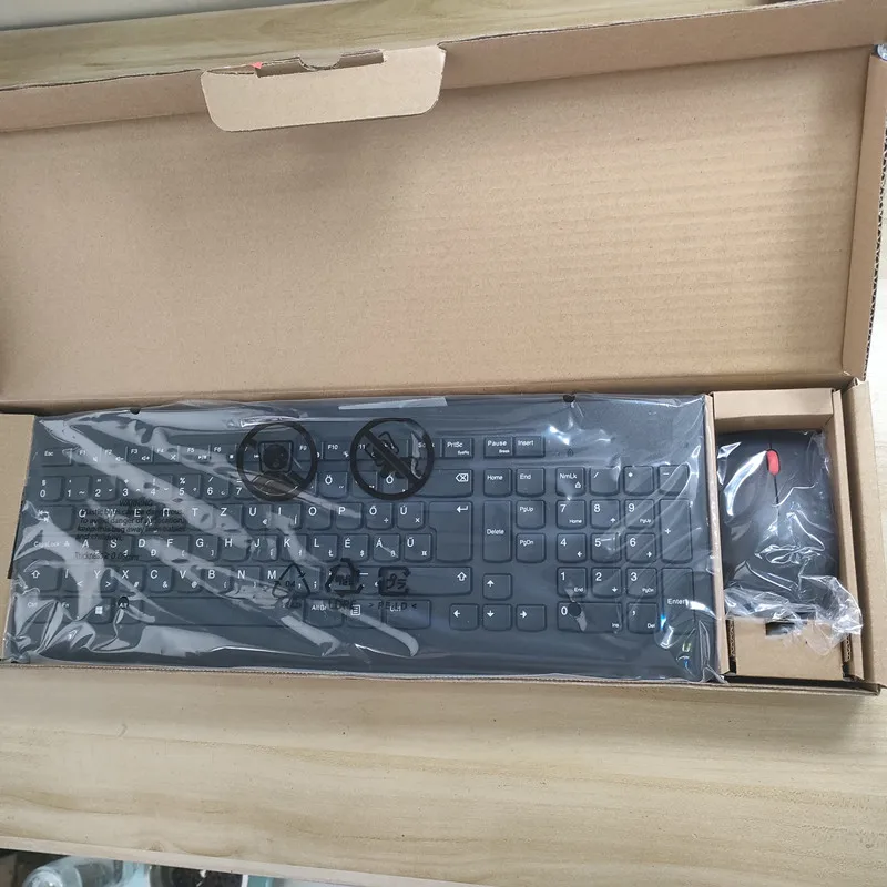 Juego de teclado y ratón inalámbricos con diseño de Hungría para teclado de escritorio para ordenador portátil Lenovo KBRFBU71