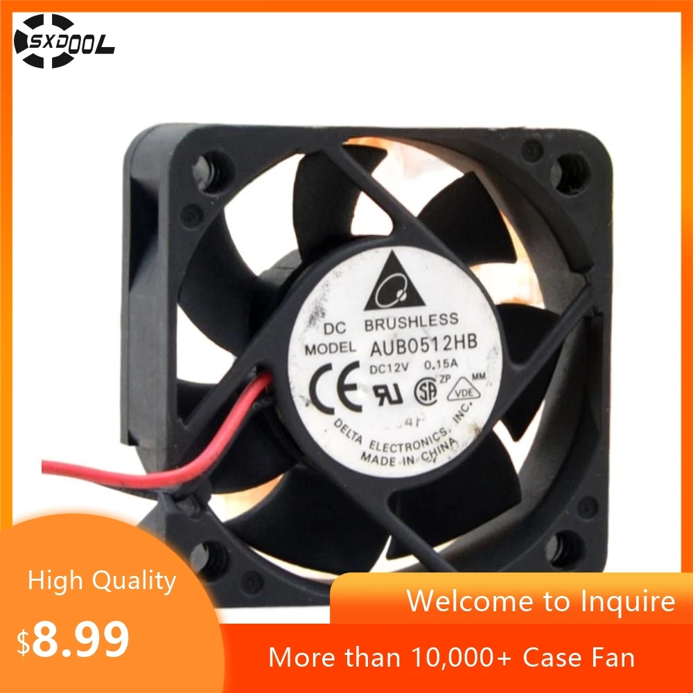 Ventilador axial de 5 cm para Delta AUB0512HB-BU01 12 V 0.17 A 5015 Ventilador de refrigeración de 50 mm para proyectores, 5500 RPM - imagen 2