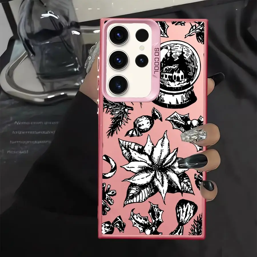 Funda trasera de teléfono Feliz Navidad para Samsung Galaxy S21 S20 Plus S25 S24 FE S22 S23 S23 Note 20 Ultra - imagen 4