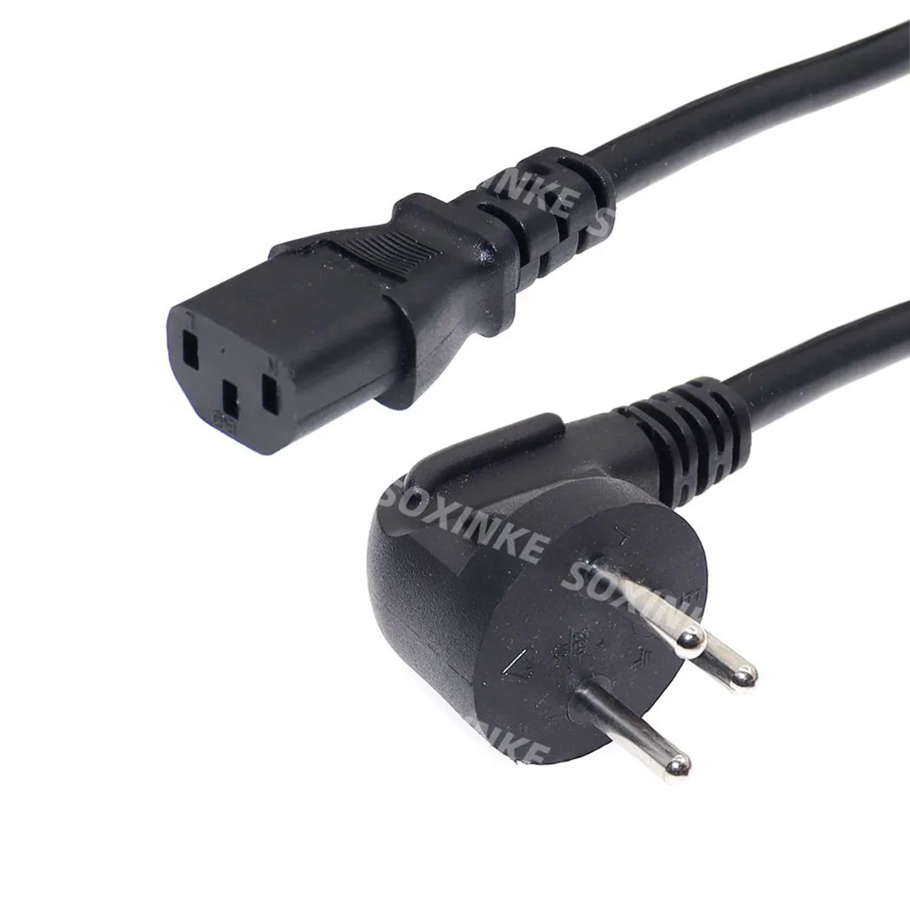 SI-32 de alimentación de 3 pines para ordenador, cable de alimentación para PC, Monitor, impresora, TV, IEC C13, hembra, PDU, UPS, Israel, 1,5 M