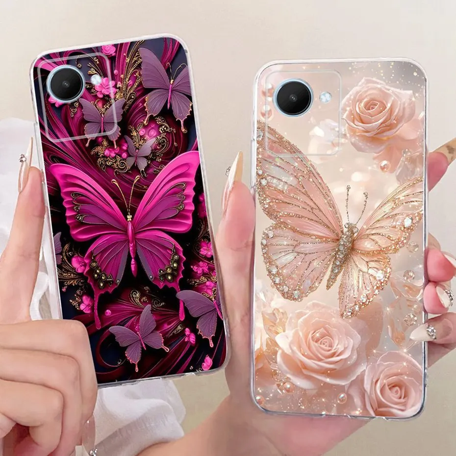 Funda de teléfono con estampado bonito para Realme C30 C30s, fundas de silicona suave TPU para RealmeC30 C 30 30s C30S, fundas para parachoques - imagen 5