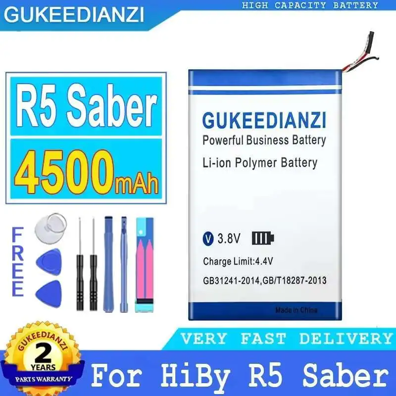 4500Mah para Hiby R5 Saber R5S reproductor de música portátil batería ligera segura