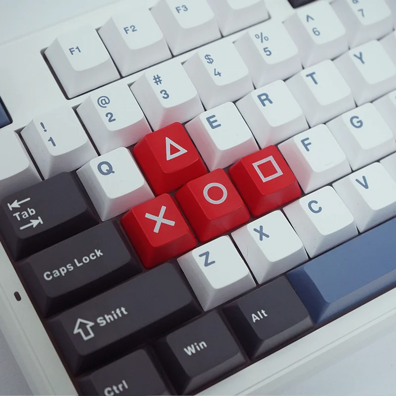 Teclas rojas y negras con flecha WASD, teclas retroiluminadas, teclas de perfil OEM para teclado mecánico para juegos Cherry MX Switch, teclas personalizadas - imagen 2