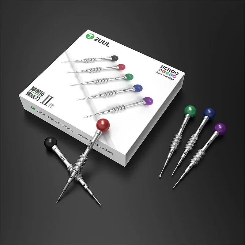 2UUL SD92 5 unids/set destornillador Scroo para reparación de teléfonos móviles nueva versión Kit de destornillador de perno de desmontaje de teléfono de alta precisión - imagen 4