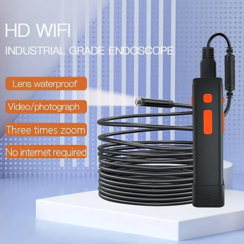 Endoscopio inalámbrico 1080P, cámara de inspección con boroscopio, lente única y Dual, WiFi, impermeable, tubo de serpiente, para Android e IOS - imagen 2