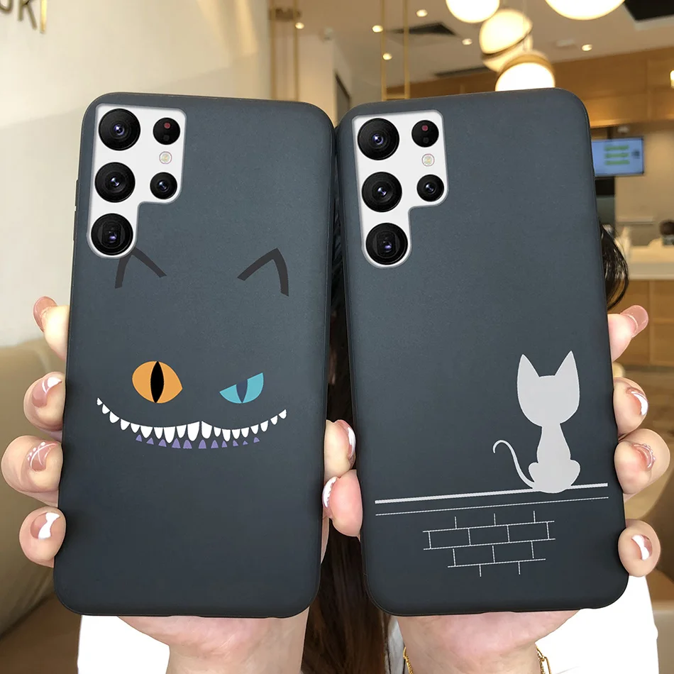 Funda de silicona ultra suave para Samsung S22, carcasa de moda con corazón, girasol, margarita, aguacate, Galaxy S 22 Ultra - imagen 2