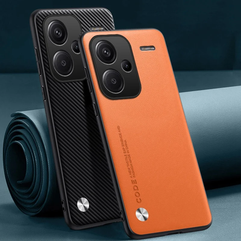 Funda de cuero PU de lujo para Xiaomi Redmi Note 13 Pro Plus, funda trasera de silicona con protección completa para teléfono Redmi Note 13 Pro +