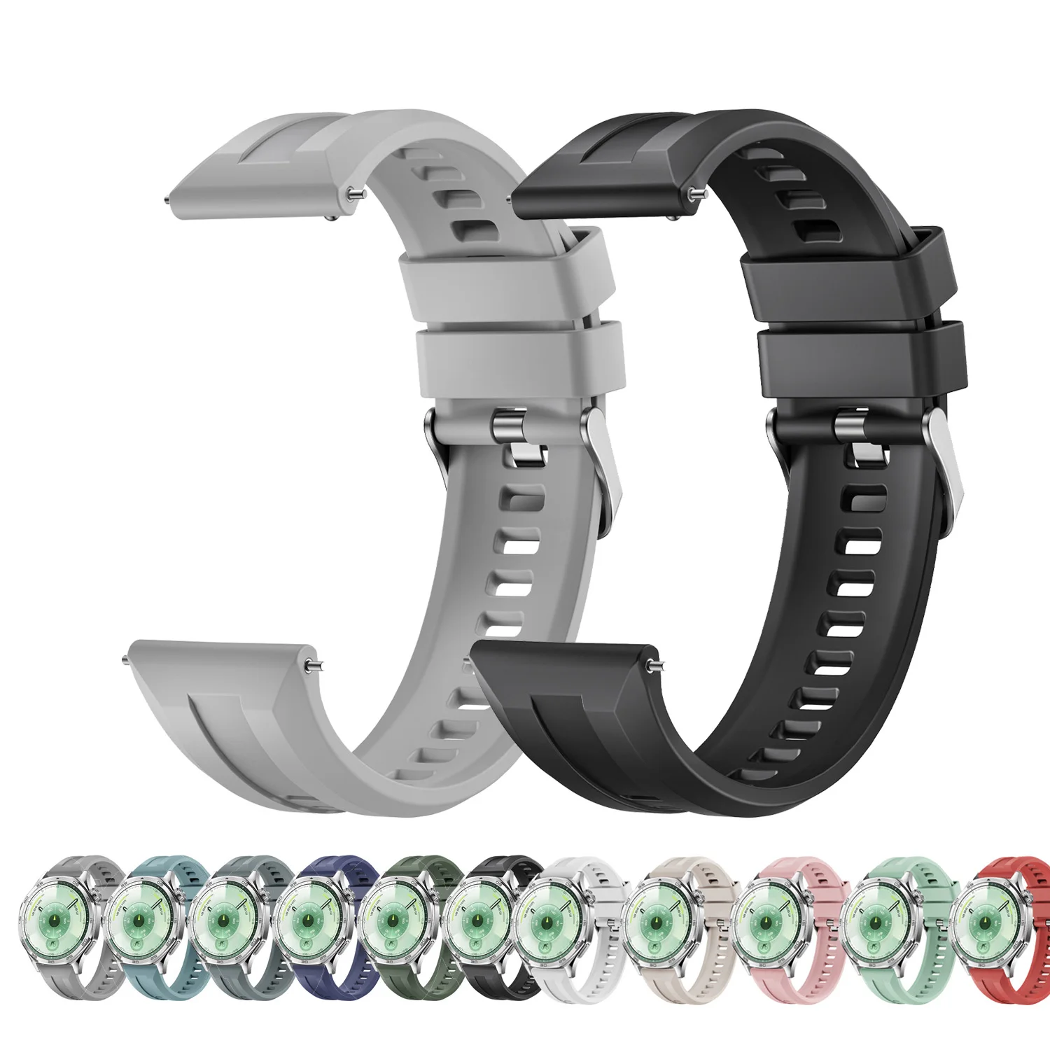 Correa de silicona de 22mm para Suunto RACE 2 S/Run/Ocean/Correa de repuesto Vertical para pulsera Suunto 5 9 Peak Pro