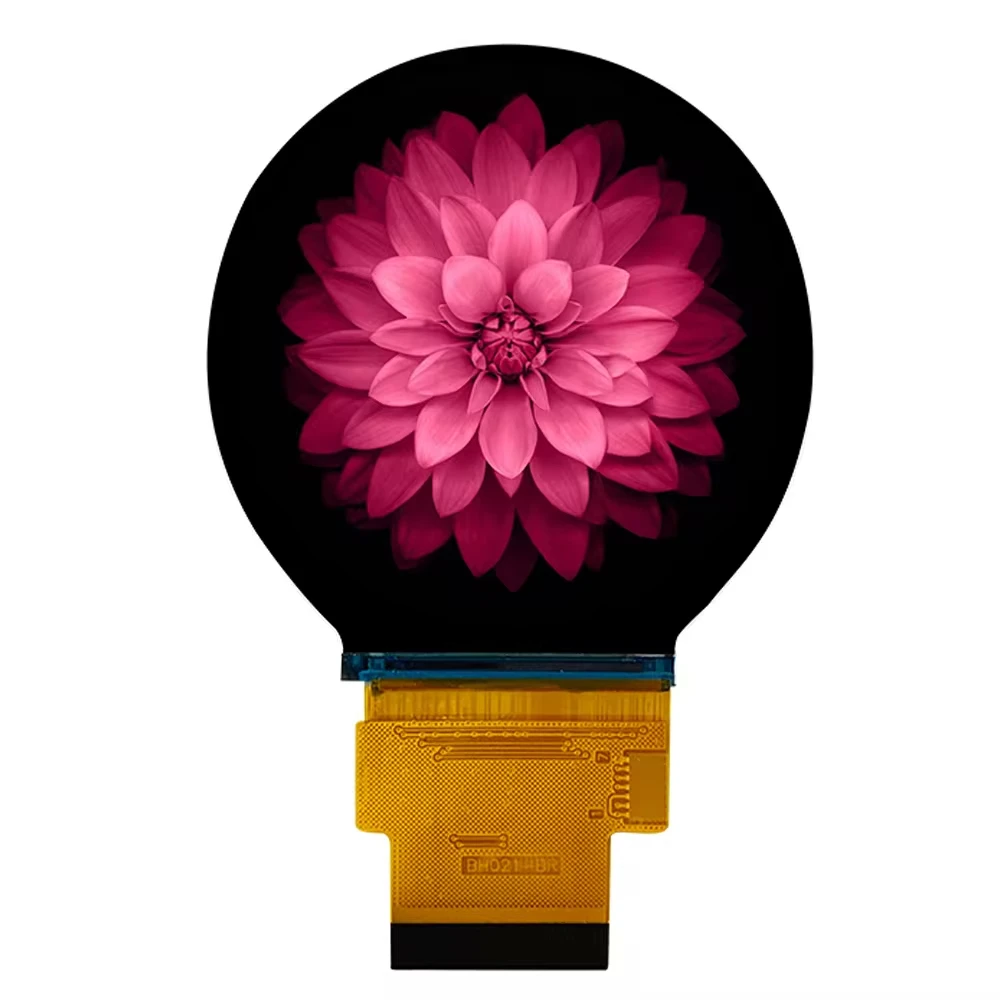 Módulo de pantalla LCD TFT de 2,1 pulgadas para pantalla redonda de hogar inteligente 480*480 3SPI 18RGB ST7701S interfaz IC SPI 0,5 paso 40 pines