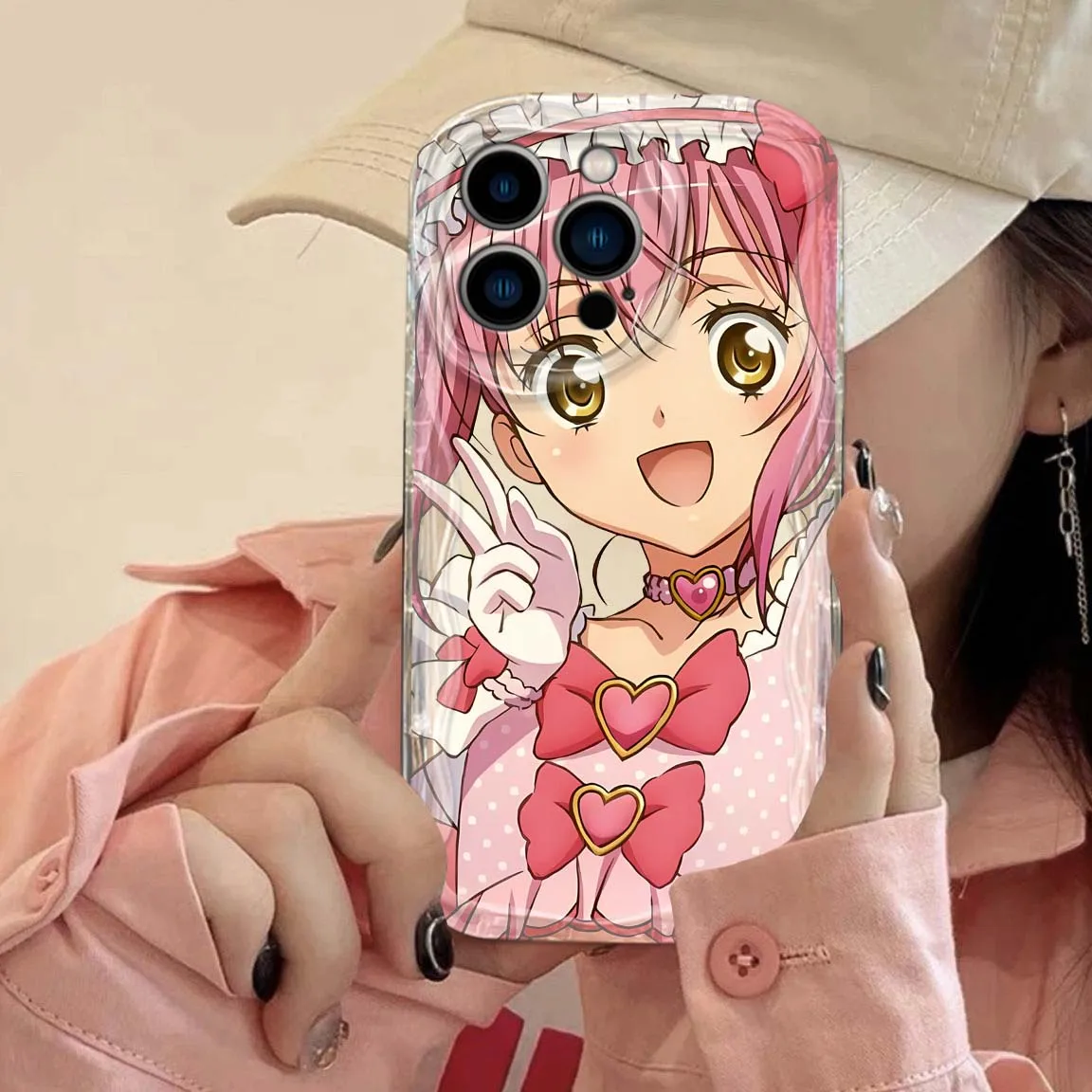 Amu Hinamori funda para Samsung A16 A15 A14 A13 A12 A06 A05 A04 A32 A25 A23 A21S funda de teléfono de aceite ondulado - imagen 2