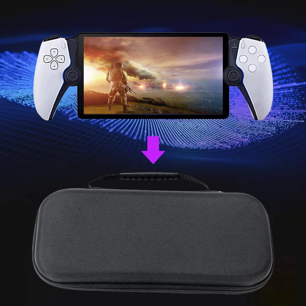 Bolsa de transporte rígida EVA para consola de juegos PS5, bolsa de almacenamiento de consola de juegos portátil a prueba de golpes, accesorios de Portal - imagen 3