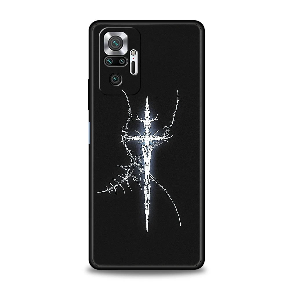 Funda de teléfono Cyber Sigil Cross line para Xiaomi Redmi Note 14 5G 13 12 10 11 Pro Plus 4G 14C 13C 12C 10C 9C funda suave de TPU - imagen 5