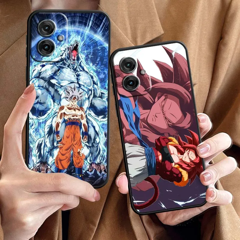 Funda de teléfono D-Dragon Ball Goku a la moda para Motorola G85 Edge 50 G24 G35 G14 G04 40 G72 G34 G31 G Stylus G54 G13 G32 5G negro - imagen 2