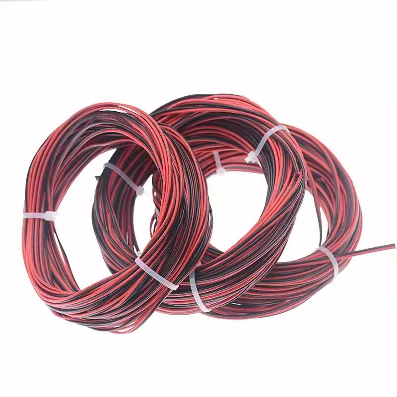 Cable eléctrico 24AWG negro/rojo, conector JST de 2 pines, Cable de extensión de Cable rojo y negro para Panel Solar de bombilla de lámpara de tira LED - imagen 4