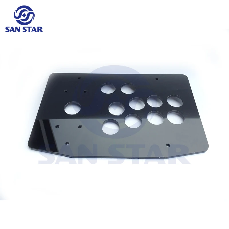 Panel de acrílico con 10 botones, caja de Joystick para juegos de Arcade, juegos de controlador de Hitbox, parte - imagen 2