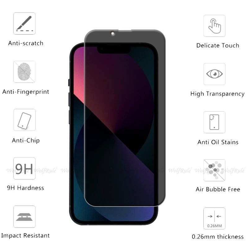 4 Uds para iPhone 16e vidrio iPhone 16e vidrio templado privacidad Anti-espía HD 9H cubierta Protector de pantalla de teléfono para iPhone 16e iPhone16e - imagen 3