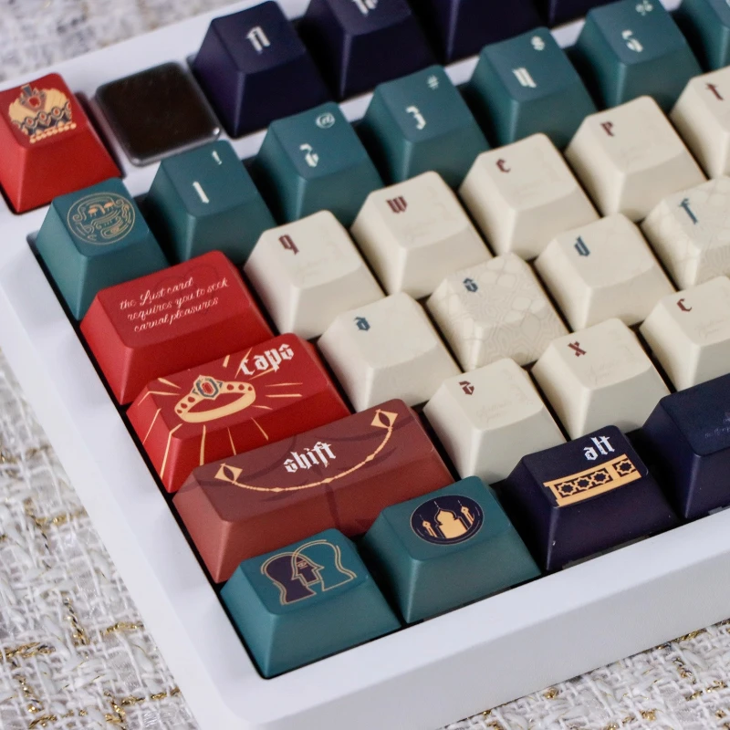 Juego de teclas con tema de juego Sultan, teclas de teclado con perfil de cereza de sublimación PBT personalizadas para accesorios de teclado mecánico - imagen 2