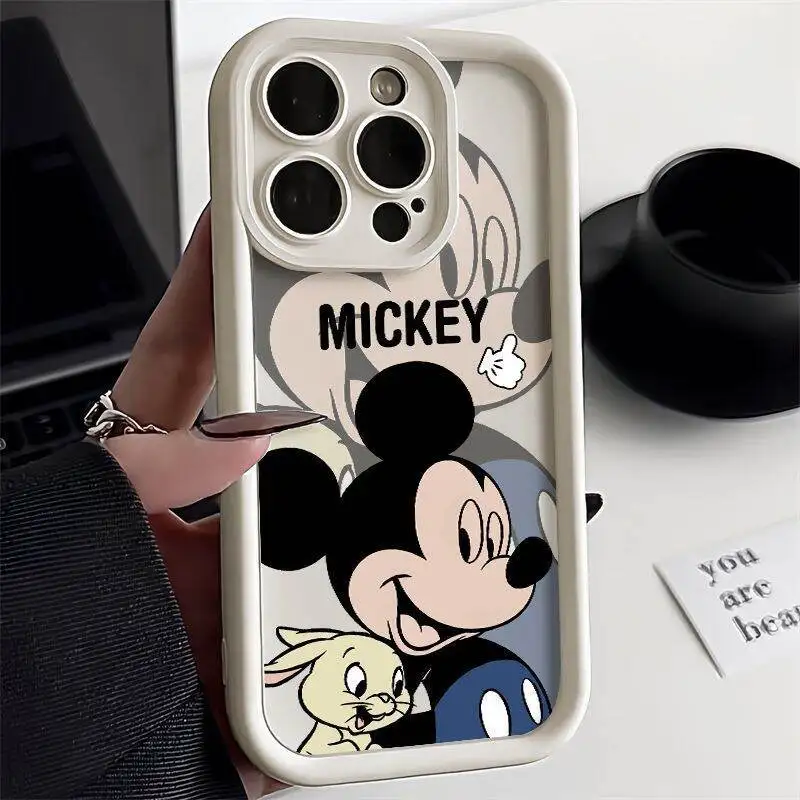 Funda de Mickey Minnie Mous de Disney para Realme 11 5G 12 Pro Plus C53 C55 C63 C65 C12 C20 C12 C21 C30 funda de silicona suave Camer - imagen 3