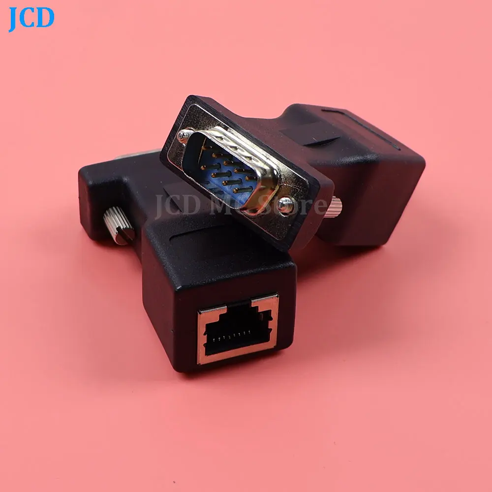 Extensor VGA a LAN CAT5 CAT6 RJ45, Cable Ethernet de red a VGA hembra a macho, adaptador para PC, portátil, proyector de ordenador, 1 ud. - imagen 3