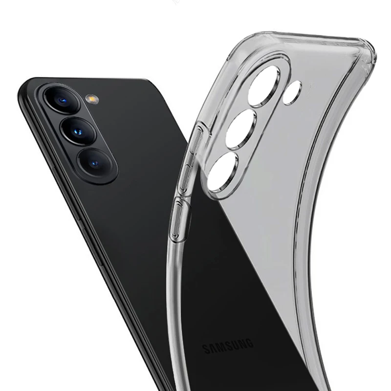 Funda de silicona transparente ultrafina para SamSung galaxy s s23, s20, s21, s24, Ultra Plus FE, Color sólido, suave, TPU, parachoques