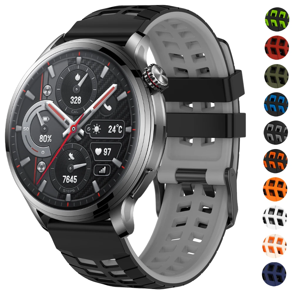 Correa de silicona para reloj HONOR 4 GS 3 3i Pro/MagicWatch 2, Correa de 46mm para huawei GT 6 GT6 Pro, pulsera para hombres y mujeres - imagen 2