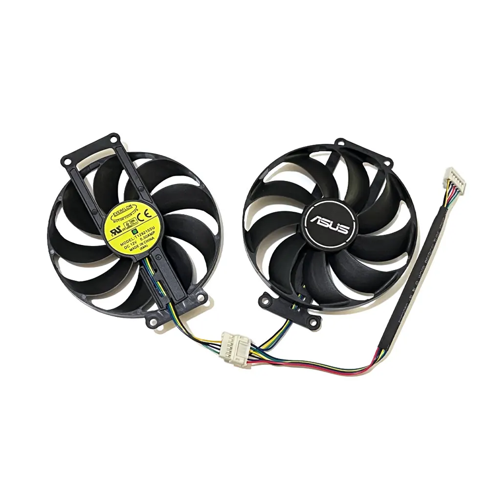 Nuevo ventilador de refrigeración de tarjeta de vídeo Original FDC10H12S9-C T129215SU de 6 pines, para ASUS GTX 1660, 1660S, 1660TI, ASUS RTX 2060, 2060S, 2070 DUAL EVO - imagen 2