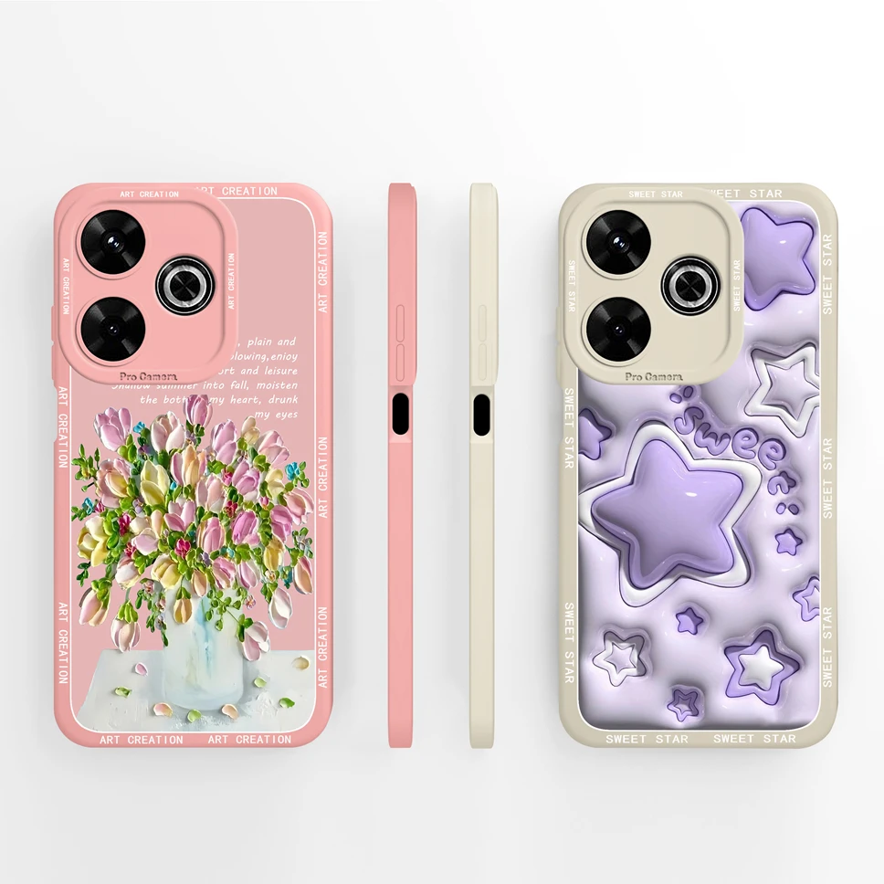 Funda Silicona Líquida Xiaomi Redmi 13 – Diseño Montaña Astronauta - imagen 4