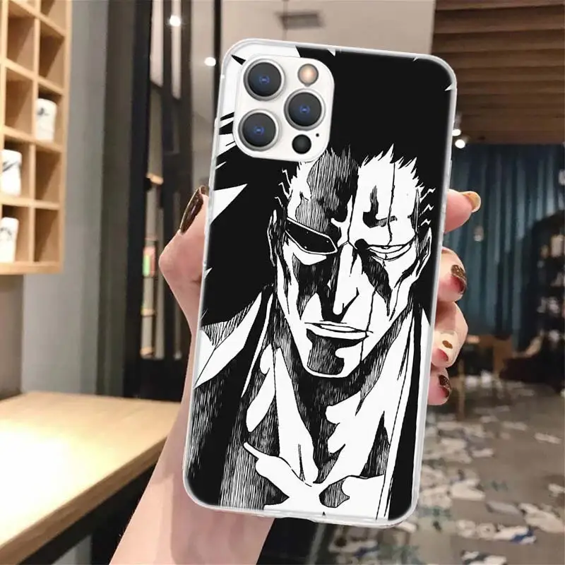 Funda de teléfono de silicona Bleach Zaraki Kenpachi para iPhone 17 16 16E 15 Pro Max 14 Plus 11 13 Mini 12 7 8 SE Air 17Pro Shell 17 - imagen 3