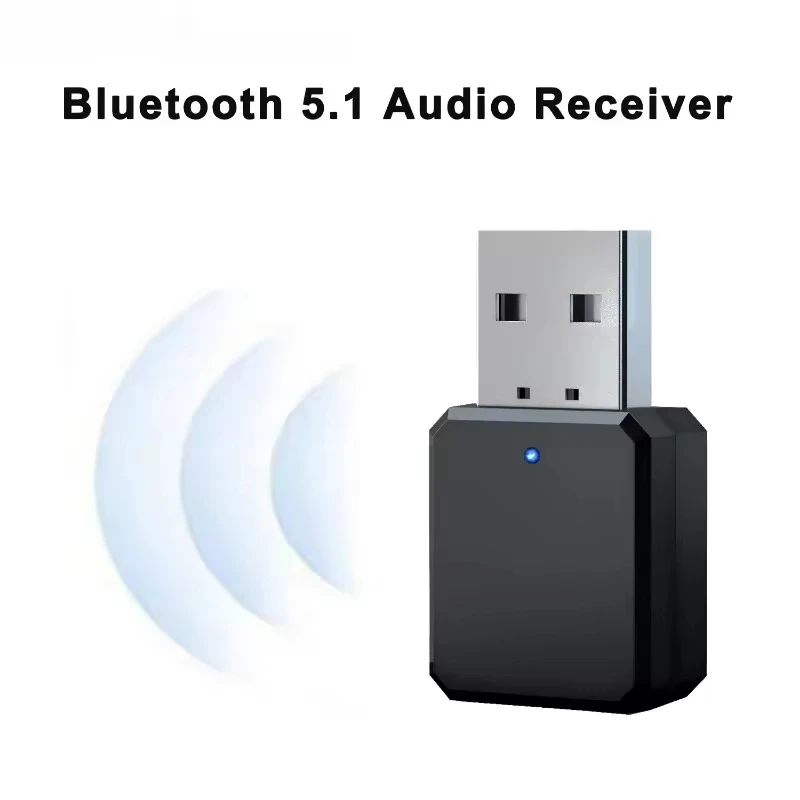 Adaptadores de transmisor receptor de Audio Bluetooth inalámbrico KN318, herramienta de adaptación USB AUX de 3,5mm para receptor de Audio de música de coche, manos libres