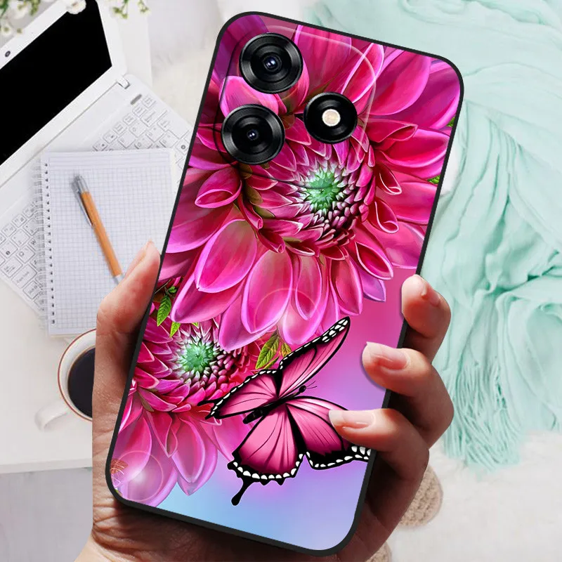 Para Tecno Spark 10 funda Spark10 4G silicona suave leones gato negro parachoques Coque para Tecno Spark 10C 10 C Spark10C bolsa protectora - imagen 5