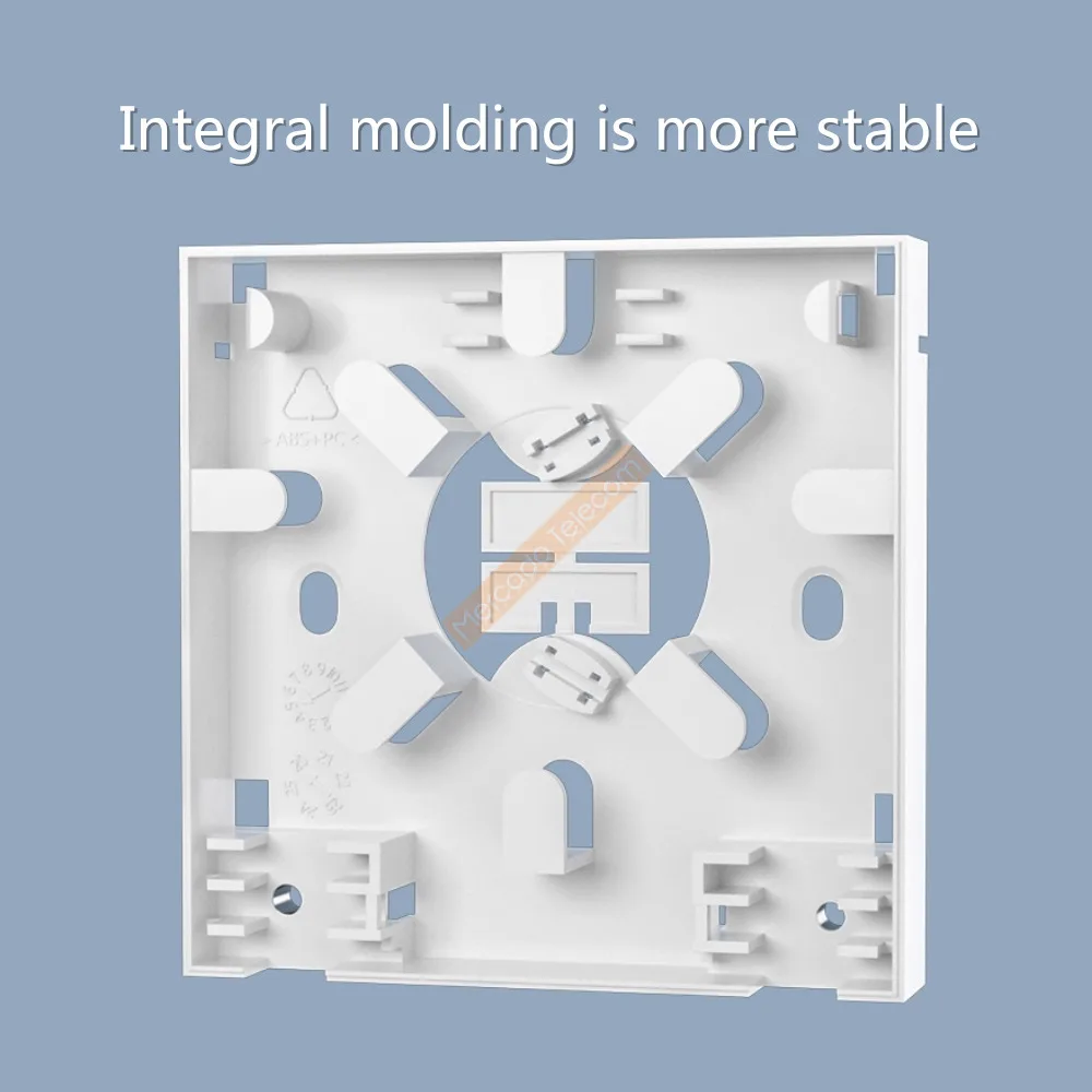 Caja de conexiones de 2 núcleos, casete de montaje en pared, caja de montaje externa adecuada para interruptores y enchufes, cajas de terminales FTTH - imagen 3