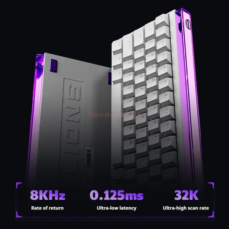 Madlions NANO68 Teclado mecánico de aluminio con cable tecla completa intercambiable en caliente RGB retroiluminado Macro define teclado para juegos por cable - imagen 5