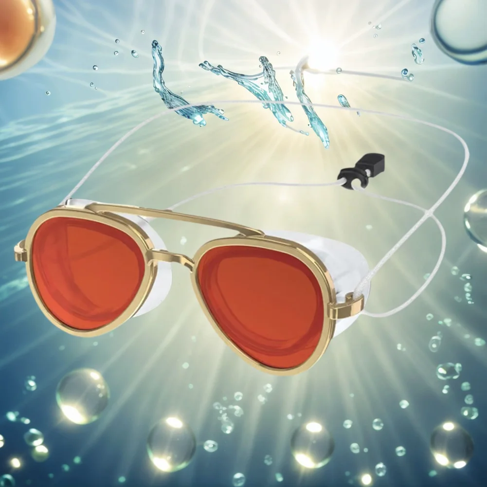 Gafas de natación antivaho, gafas de natación Retro a prueba de fugas, gafas profesionales ajustables de ángulo completo para adultos y adolescentes - imagen 2