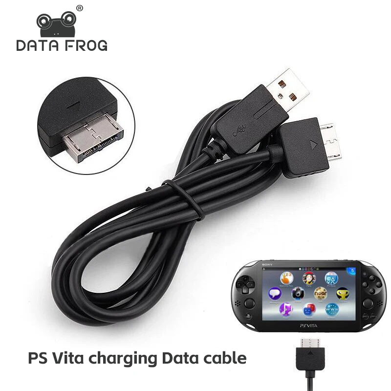 Cable cargador USB DATA FROG, Cable de carga de datos de transferencia para Psv1000 Psvita PS Vita PSV 1000, Cable adaptador de corriente