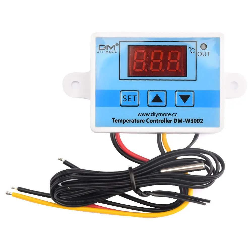 Controlador de temperatura Digital LED W3002, 110V, 220V, termostato, termorregulador, Sensor, medidor, nevera, calefacción de agua, refrigeración