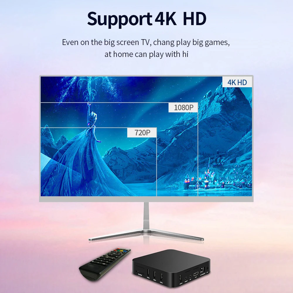 Dispositivo de TV inteligente 4K, decodificador con Android, WiFi Dual, 1GB de RAM, 8GB de ROM, reproductor multimedia 3D de Youtube, versión mejorada, nuevo - imagen 3