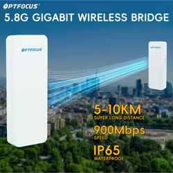 Puente WiFi Exterior PTP 14dBi – Punto a Punto Largo Alcance